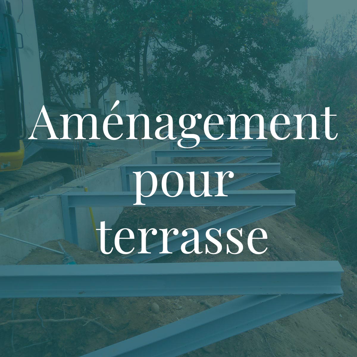 Les maçons de la côtière, aménagement pour terrasse