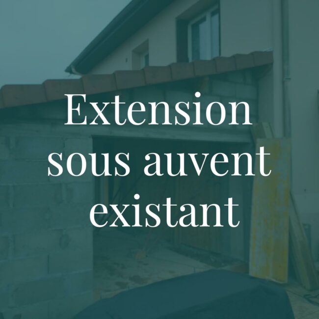 Les maçons de la côtière, extension sous auvent